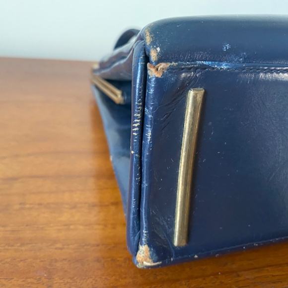 Vintage Rare Navy FassBender purse - Picture 12 of 13
